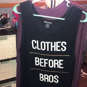 black tank top